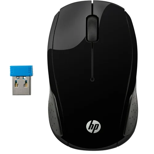 HP 200 belaidė pelė, juoda image 1