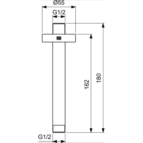 Ideal Standard B9446AA dušo gavos laikiklis, chromas image 2