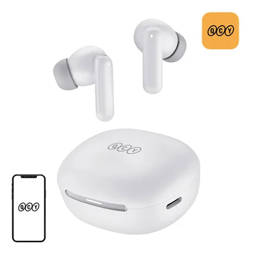 QCY MeloBuds HT16 belaidės ausinės, baltos image 2