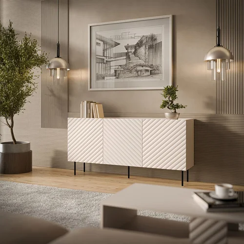Cama LUCCA 3D komoda 165 × 40 × 80 cm kašmyro image 3