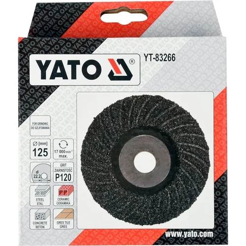 YATO YT-83266 elastinis šlifavimo diskas P120 125 mm image 3