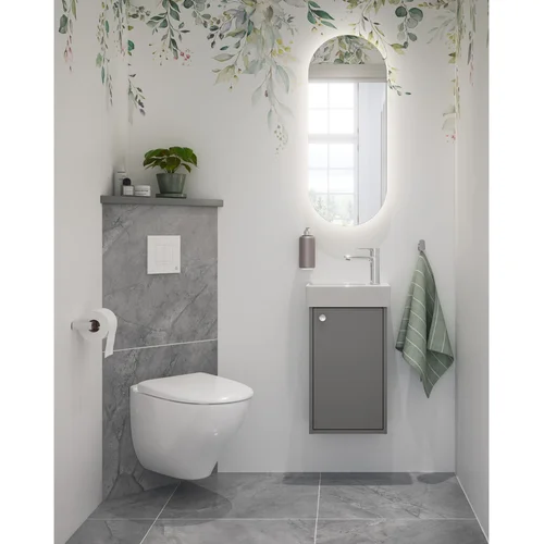 GUSTAVSBERG Nautic 1530 GB1115300R1040 Hygienic Flush su SoftClose dangčiu image 3