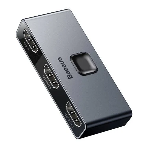 Baseus Matrix CAHUB-BC0G HDMI perjungiklis 4K, kosminė pilka image 3