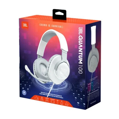 JBL Quantum 100 laidinės žaidimų ausinės, juodos image 1