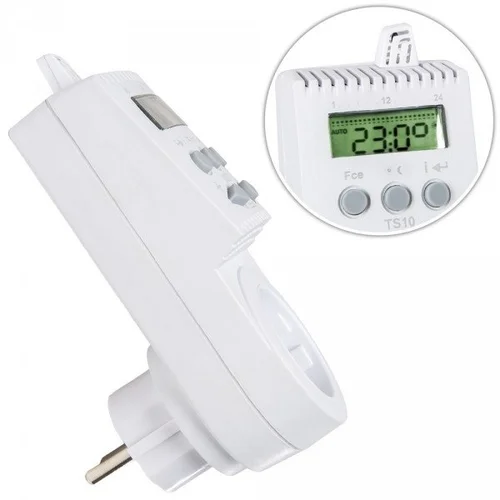 Kištukinis programuojamas patalpos termostatas TS10, 16A image 3