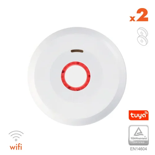 Dūmų detektorius XP-750W su WIFI, integruota 10 metų baterija 3V image 1