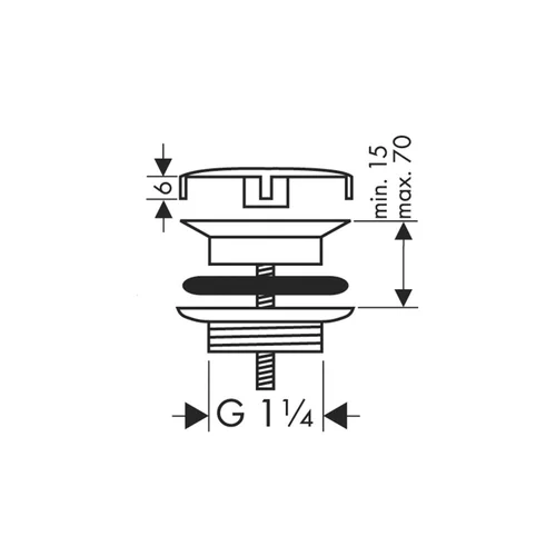 Hansgrohe Dugno vožtuvas 50001670, Juodas matinis image 2