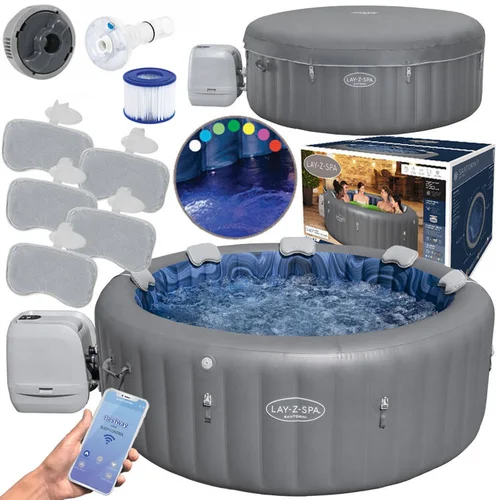 Bestway Lay-Z-Spa Santorini Pro 7 LED 6001T, 216 cm image 1