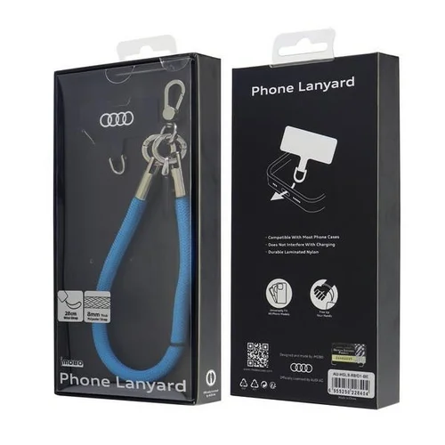 Audi universalus telefono dirželis, 28 cm, mėlynas image 3