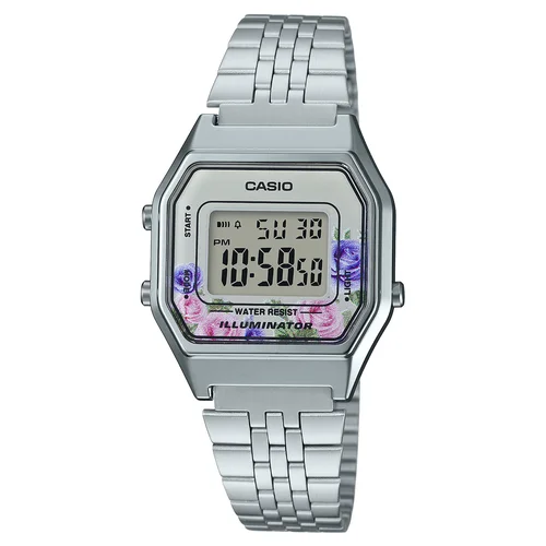 CASIO LA680WA-4CDF moteriškas laikrodis, sidabrinis image 1