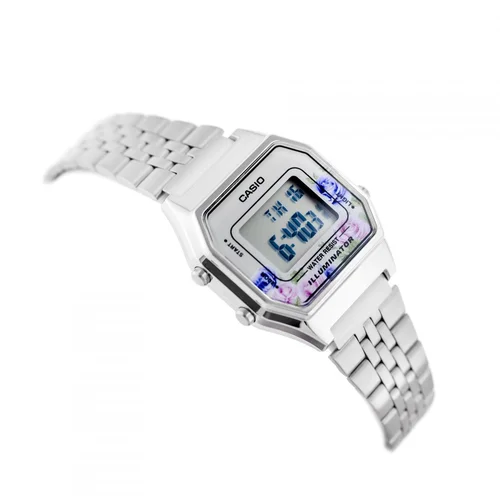CASIO LA680WA-4CDF moteriškas laikrodis, sidabrinis image 3