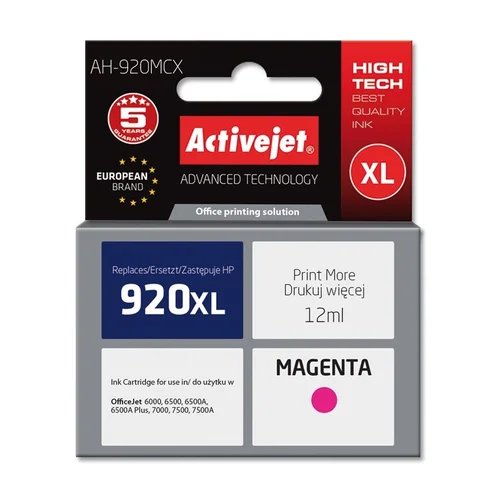 Activejet AH-920MCX Magenta 12 ml rašalo kasetė image 1