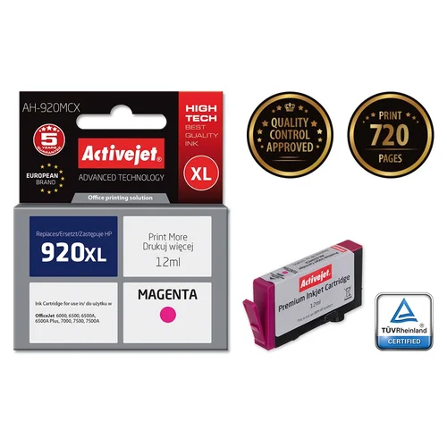 Activejet AH-920MCX Magenta 12 ml rašalo kasetė image 2