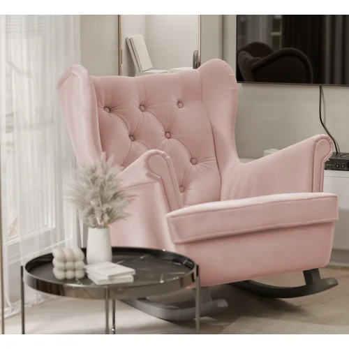 SCANDI sūpuojamas fotelis, Trinity 19 rožinis image 2