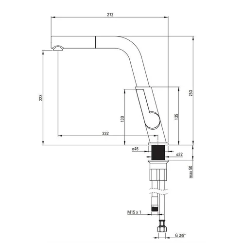 Deante Silia BQS_N73M, juodas image 3