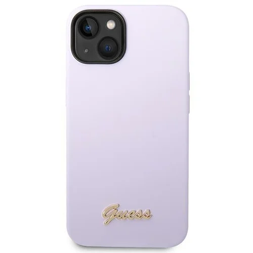 Guess silikoninis dėklas iPhone 14/15 Plus, purpurinis image 3