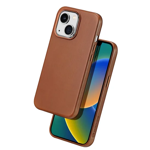 Dux Ducis Naples MagSafe dėklas iPhone 14, rudas image 2
