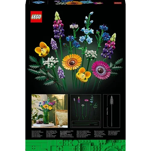 LEGO Icons Laukinių gėlių puokštė 10313, 939 Dalių image 2