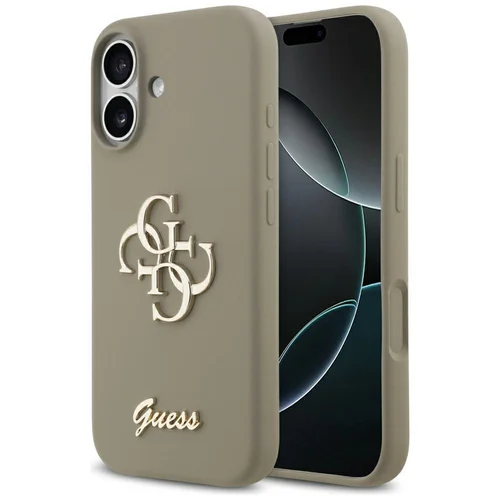 Guess Big 4G silikoninis dėklas iPhone 17, rudas image 1