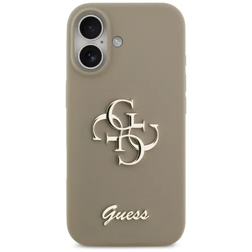 Guess Big 4G silikoninis dėklas iPhone 17, rudas image 3