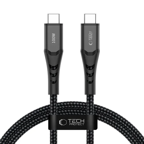 Tech-Protect Ultraboost UB11T USB-C kabelis 100 cm, juodas image 1
