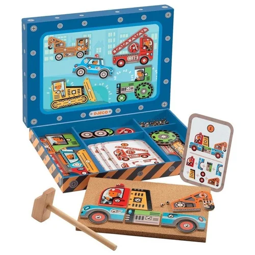 Djeco Vehicles DJ06641 Medinių figūrų gaminimo rinkinys image 1