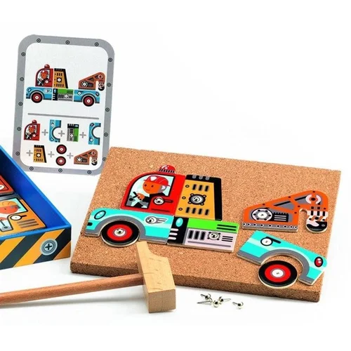 Djeco Vehicles DJ06641 Medinių figūrų gaminimo rinkinys image 2