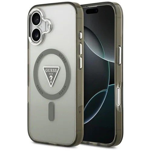 GUESS GUHMP17SHGTMLCGA iPhone 17 dėklas, chaki image 1