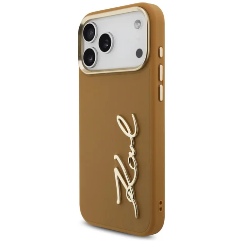 Karl Lagerfeld Karl Script Logotipo dėklas iPhone 17 Pro Max, rudas image 2