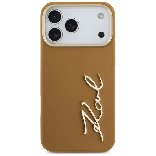 Karl Lagerfeld Karl Script Logotipo dėklas iPhone 17 Pro Max, rudas image 3