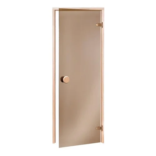 ANDRES ECO Saunos durys 70x190 cm, pušis, bronzinis stiklas image 1