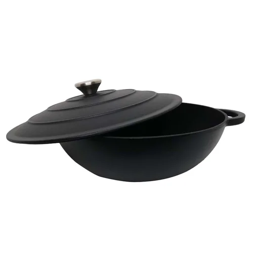 Zyle ZY030DBKI Apvalus emaliuotas ketaus puodas image 2