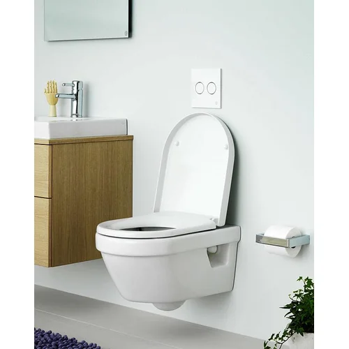 Pakabinamas klozetas su 'SoftClose' dangčiu Gustavsberg Hygienic Flush 5G84HR01 image 2