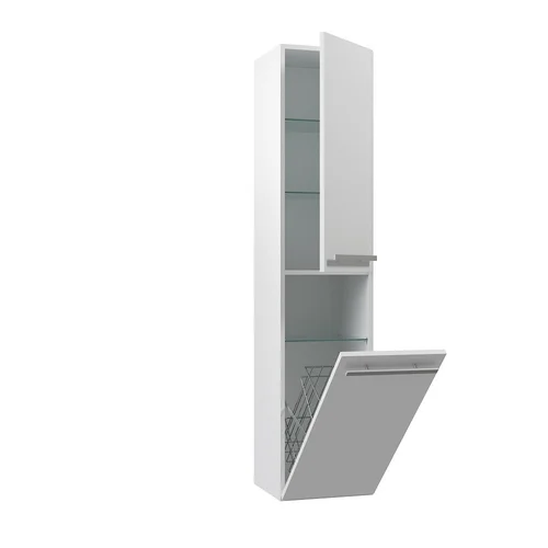 Raguvos baldai SERENA 1433211 35 cm balta blizgi ūkinė spintelė image 2