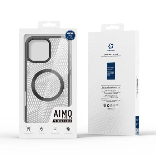 Dux Ducis Aimo Mag MagSafe dėklas iPhone 16 Pro Max, juodas image 3