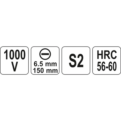 YATO YT-2819 izoliuotas atsuktuvas 1000 V, 6,5 × 150 mm image 3