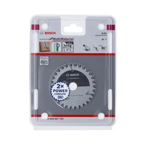 Pjovimo diskas Bosch Standard for Multi Material, 85x15x1.5/1.0x30T, 2608837752 image 2