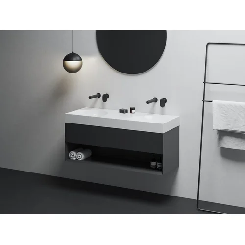 RAVAK SD Lite spintelė po praustuvu 120 cm, Juoda matinė image 1