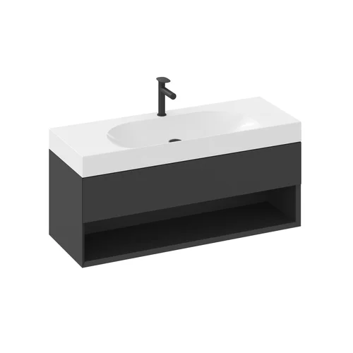 RAVAK SD Lite spintelė po praustuvu 120 cm, Juoda matinė image 3