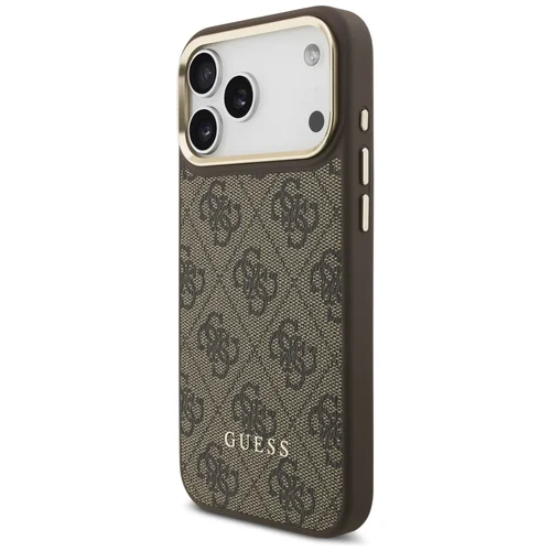 Guess 4G dėklas su MagSafe pinigine iPhone 17 Pro Max, rudas image 1