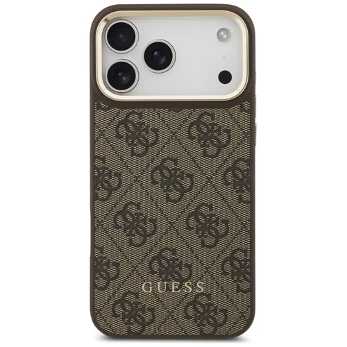 Guess 4G dėklas su MagSafe pinigine iPhone 17 Pro Max, rudas image 2