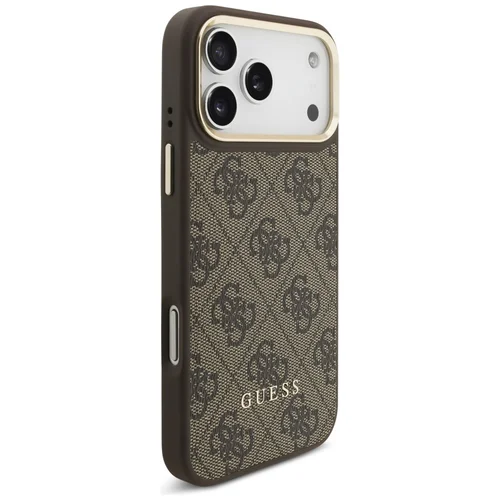 Guess 4G dėklas su MagSafe pinigine iPhone 17 Pro Max, rudas image 3