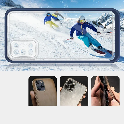 Hybrid Armor 3 in 1 dėklas Samsung Galaxy A03s, mėlynas image 3