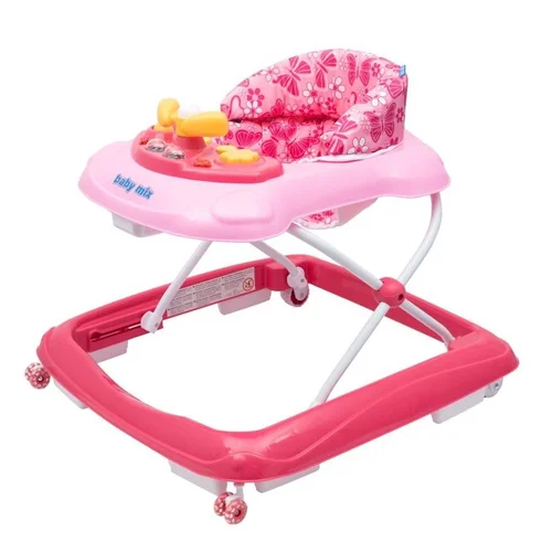 BabyMix J-888 rožinė vaikštynė image 1