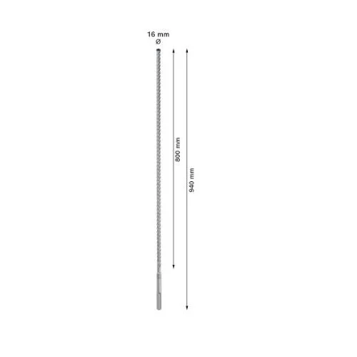Bosch SDS-max-8X grąžtas betonui, 16x800x940 mm image 2