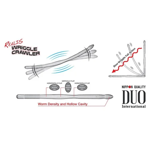DUO Realis Wriggle Crawler 5,8 col. F030 Sparkle Shrimp, 20 vnt. image 2