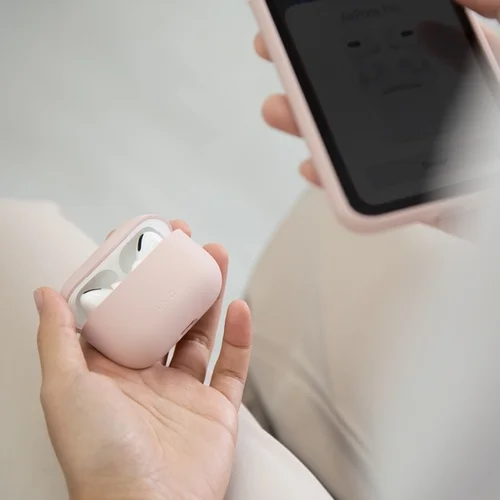 Uniq Lino silikono dėklas AirPods Pro, levandų image 3