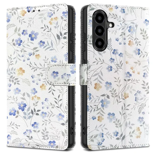 Tech-Protect piniginis dėklas Samsung Galaxy A56 5G, ramunėlės image 1