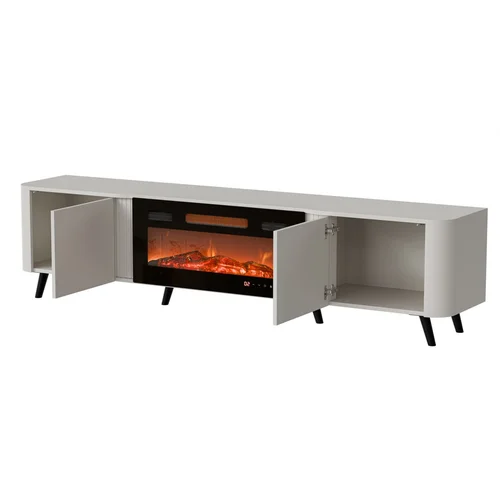 Cama Volare RTV spintelė 200 × 39 × 49 cm su židiniu, kašmyro image 2