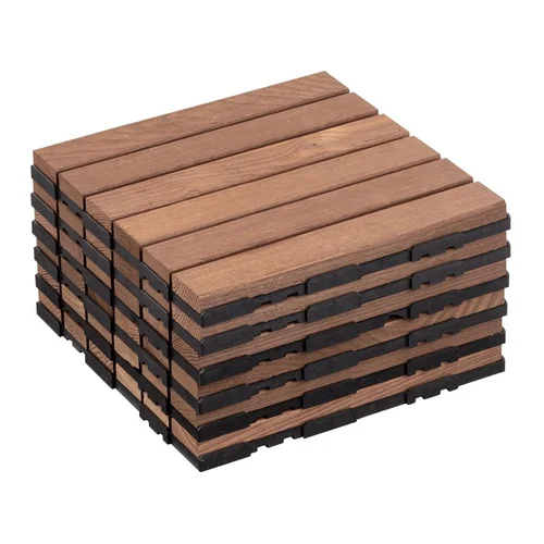 Terasų plytelė termo uosio 30 x 30 x 2 cm, ruda, 6 vnt image 3